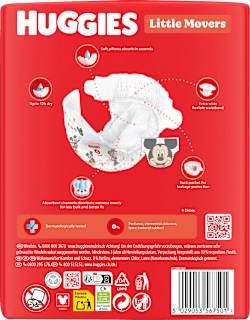 Windeln Little Movers Gr. 4 (7-18 kg) Huggies