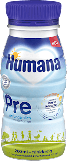 Anfangsmilch Pre trinkfertig von Geburt an Humana