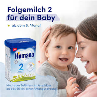 Folgemilch 2 ab dem 6. Monat Humana