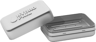 Seifendose aus Aluminium Hydrophil
