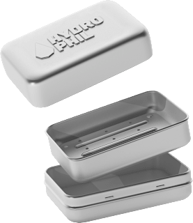 Seifendose aus Aluminium Hydrophil