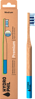 Zahnbürste Premium medium / natur & atlantic ocean Hydrophil