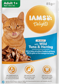 Nassfutter für Katzen mit Thunfisch & Hering in Gelee, Delights IAMS