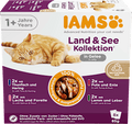 Nassfutter Katze Land & Sea Collection in Gelee Multipack (8x85 g) IAMS