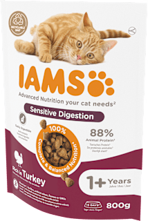 Trockenfutter Katze sensitive mit Truthahn IAMS