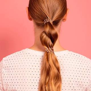 Haargummi Slim Pink Monocle invisibobble