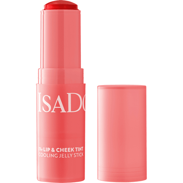 Blush Stick Lip & Cheek Tint Cooling Jelly 10 Coral Rouge IsaDora