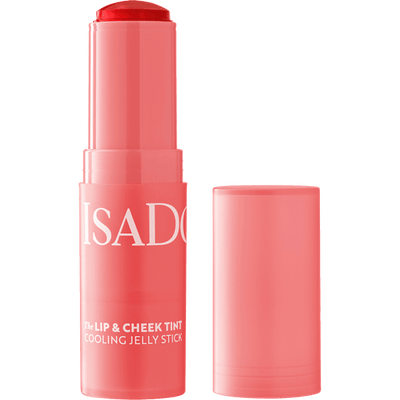IsaDora Blush Stick Lip & Cheek Tint Cooling Jelly 10 Coral Rouge, 12 g