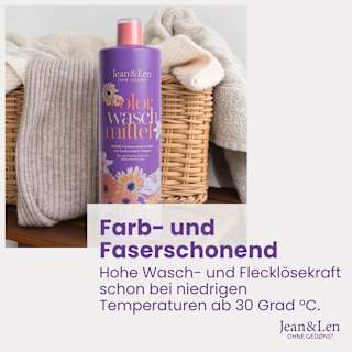 Colorwaschmittel flüssig Wasserlilie&Lotus Jean&Len
