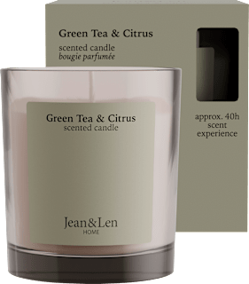 Duftkerze im Glas Green Tea & Citrus 195 g  Jean&Len