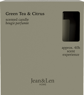 Duftkerze im Glas Green Tea & Citrus 195 g  Jean&Len