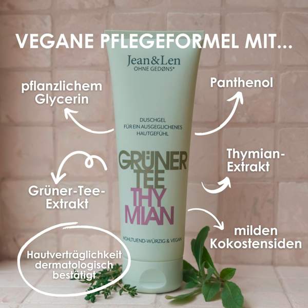  Duschgel Grüner Tee Thymian Jean&Len