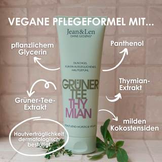 Duschgel Grüner Tee Thymian Jean&Len