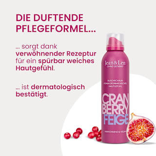 Duschschaum Cranberry Feige Jean&Len