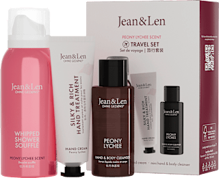 Geschenkset Travel Set Peony Lychee, Reisegröße 3tlg Jean&Len