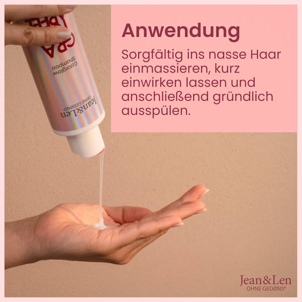 Shampoo Colorglow Granatapfel Rose Jean&Len