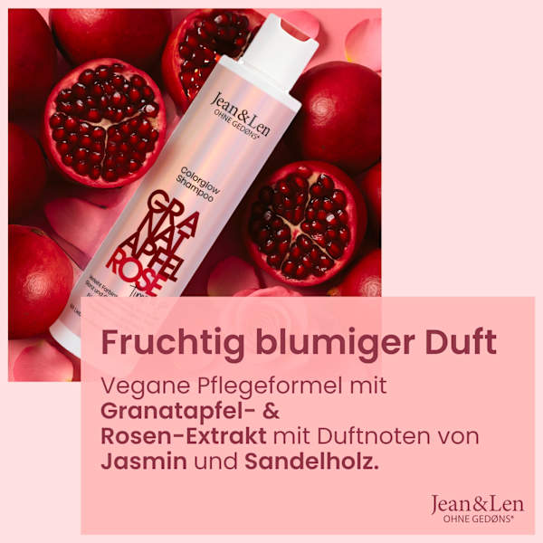 Shampoo Colorglow Granatapfel Rose Jean&Len