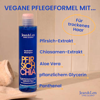 Shampoo Hydration Pfirsich Chia Jean&Len