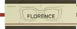 Sonnenbrille Erwachsene Florence braun gemustert Jean&Len