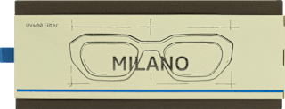 Sonnenbrille Erwachsene Milano schwarz, eckig Jean&Len