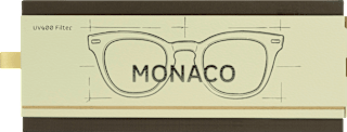 Sonnenbrille Erwachsene Monaco schwarz-braun gefleckt Jean&Len