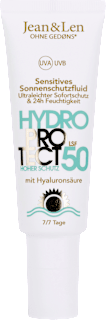 Sonnenfluid Gesicht sensitiv, hydro protect, LSF 50 Jean&Len
