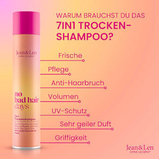 Trockenshampoo "no bad hair days" Effekt 7in1 Jean&Len