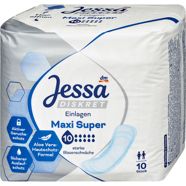Einlagen Inkontinenz Maxi Super Jessa DISKRET