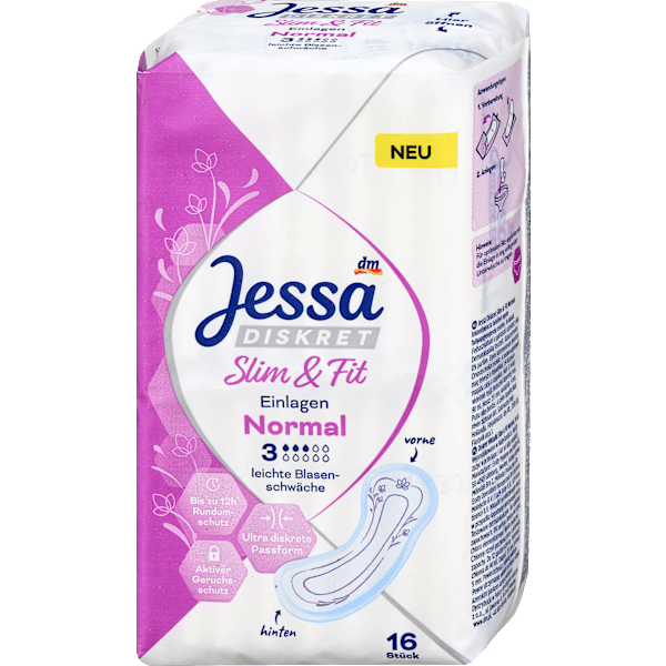 Einlagen Inkontinenz Slim & Fit Normal  Jessa DISKRET