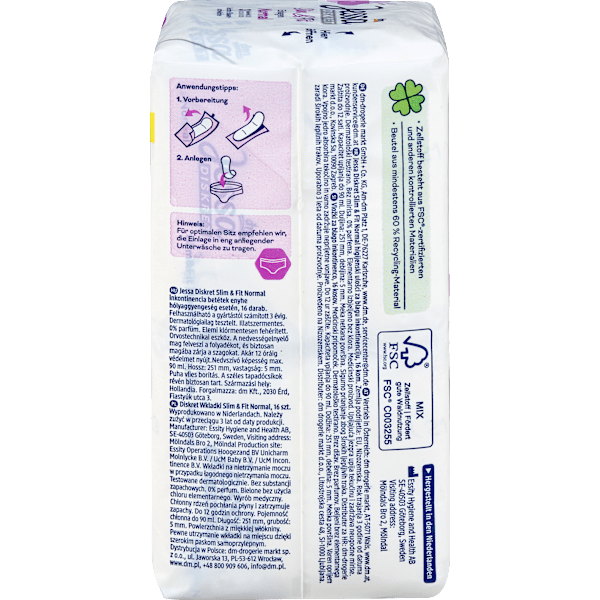 Einlagen Inkontinenz Slim & Fit Normal  Jessa DISKRET