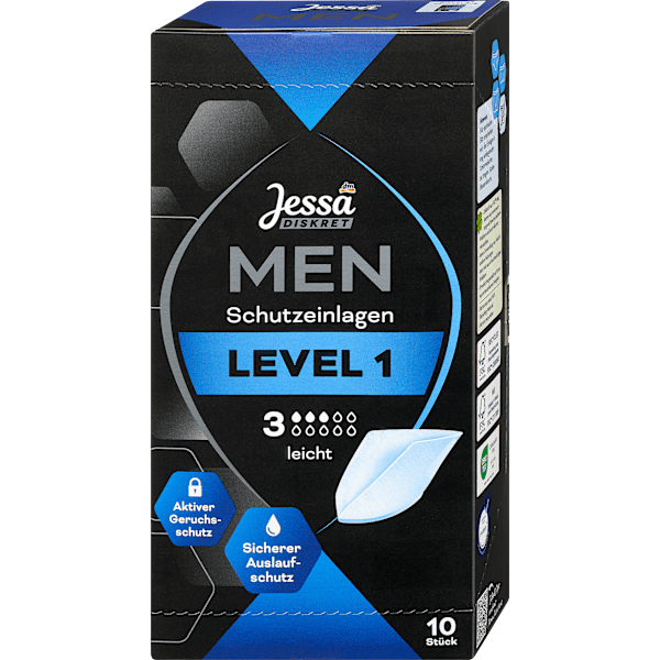 Men Einlagen Inkontinenz Level 1 Leicht Jessa DISKRET