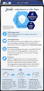 Men Einlagen Inkontinenz Level 1 Leicht Jessa DISKRET