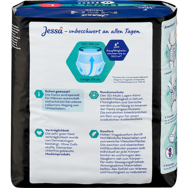 Men Pants Inkontinenz Level 4 Gr. L  Jessa DISKRET