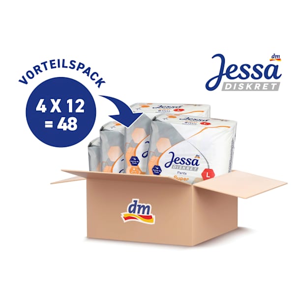 Pants Inkontinenz Super Gr. L Vorteilspack (4x12 St) Jessa DISKRET