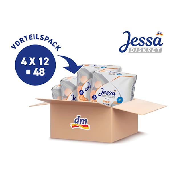 Pants Inkontinenz Super Gr. M Vorteilspack (4x12 St) Jessa DISKRET