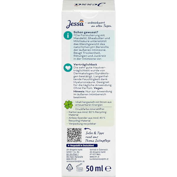 Intimpflegecreme Sensitiv Jessa