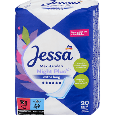 Jessa Maxi pads Night Plus, 20 pcs