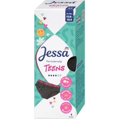 Jessa Period underwear briefs teens size. 158/164, 1 pc