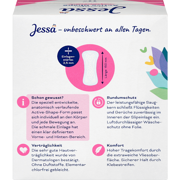 Slipeinlagen Active Shape mit Frischeduft Jessa
