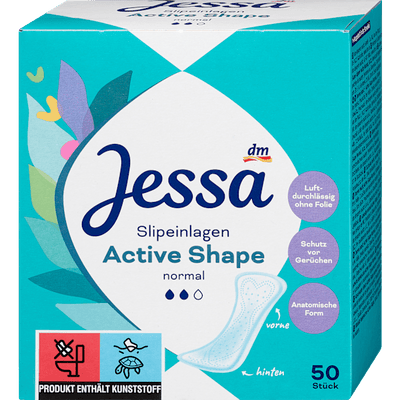 Jessa Panty liners Active Shape Normal, 50 pcs