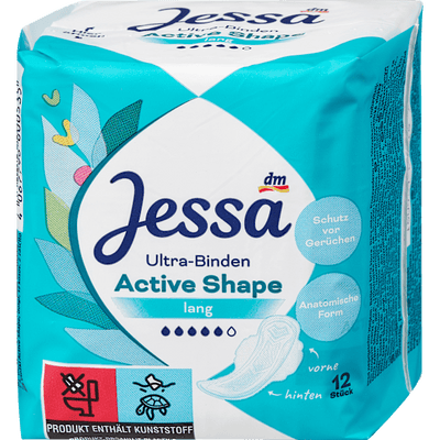 Jessa Ultra bandages Active Shape Long, 12 pcs