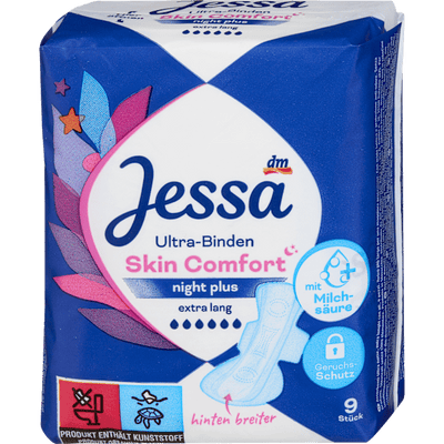 Jessa Ultra bandages Skin Comfort Night Plus, 9 pcs