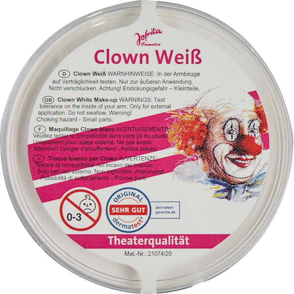 Clown Weiß Jofrika