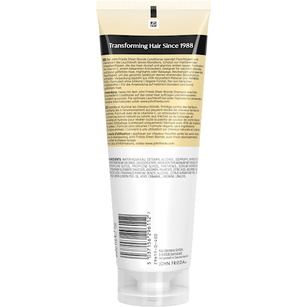Conditioner Sheer Blonde Refresh & Shine John Frieda