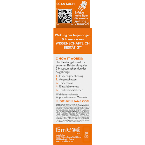 Augencreme Vitamin C+ Bye Bye Dark Circles judith williams COSMETICS