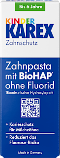 Zahnpasta Kinder, 0-6 Jahren fluoridfrei KAREX