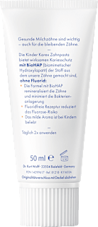 Zahnpasta Kinder, 0-6 Jahren fluoridfrei KAREX