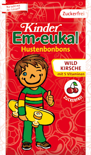 Bonbon, Wildkirsche für Kinder, zuckerfrei, 75 g Kinder Em-eukal