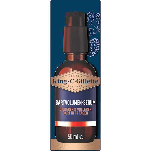 Bartvolumen Serum King. C. Gillette