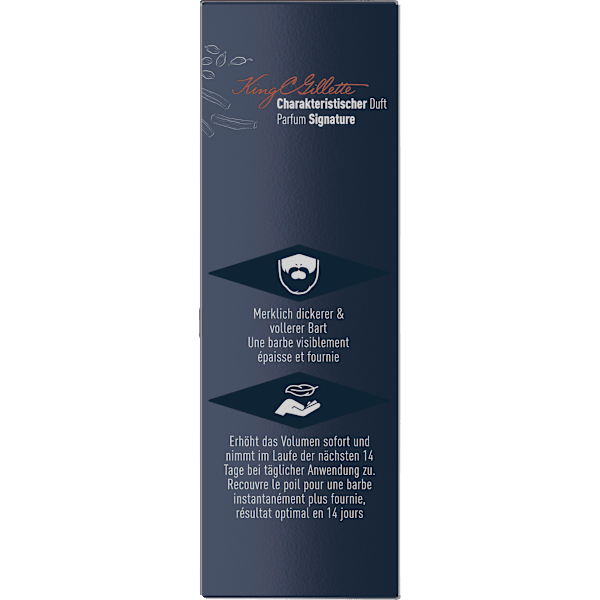 Bartvolumen Serum King. C. Gillette